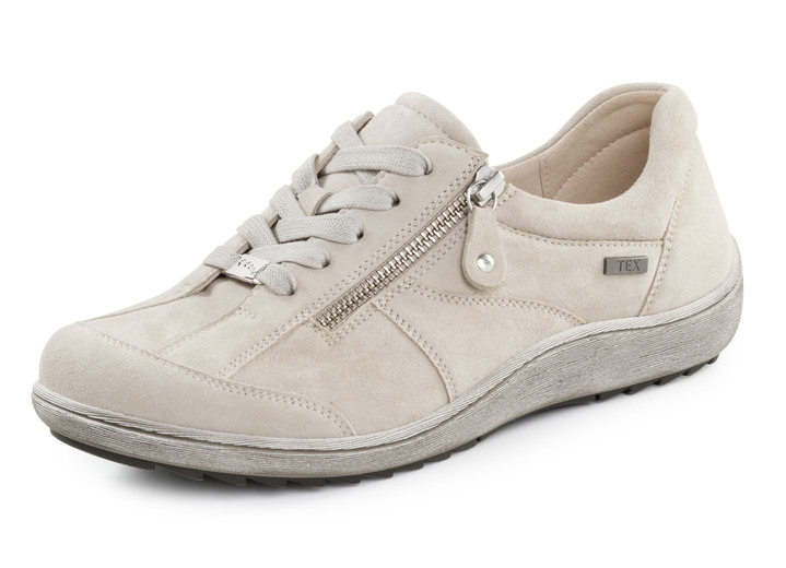 Weite H - ELENA EDEN, bequeme Damen-Schnürschuhe, Weite H, mit herausnehmbarem Fußbett, in Größe 036 bis 042, in Farbe KIESEL Ansicht 1
