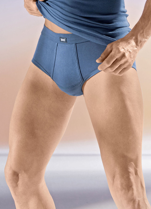 Unterhosen - Viererpack Slips mit Softbund, in Größe 005 bis 014, in Farbe 2X ULTRAMARIN, 2X MARINE Ansicht 1