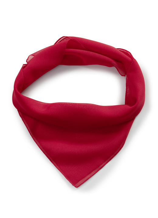 Schals - Nickituch aus Chiffon, in Farbe ROT