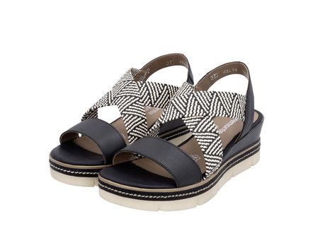 Remonte Sandalette mit Flechtdurchzügen