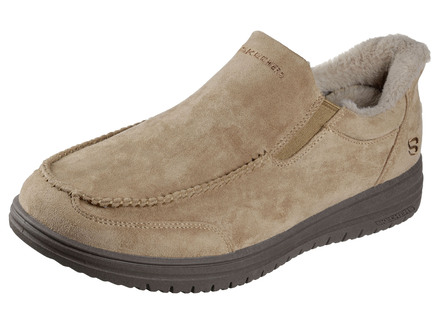 SKECHERS, bequeme Herren-Slipper, mit geformter Slip-Ins Fersenplatte