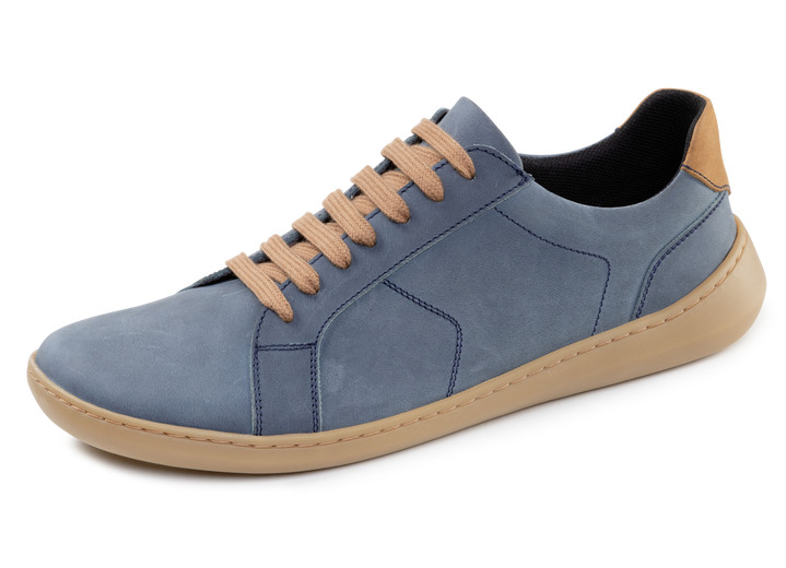 Slipper & Schnürschuhe - GINO GALANTE, bequeme Herren-Barfußschuhe, mit herausnehmbarem Fußbett Slipper & Schnürschuhe - GINO GALANTE, bequeme Herren-Barfußschuhe, mit herausnehmbarem Fußbett, in Größe 040 bis 046, in Farbe JEANS