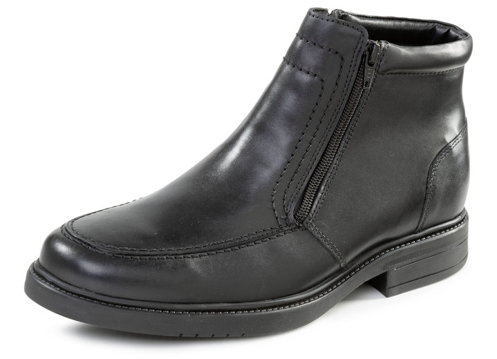 Stiefeletten - GINO GALANTE, gefütterte Herren-Stiefeletten, Winterschuhe, mit Lammfell Stiefeletten - GINO GALANTE, gefütterte Herren-Stiefeletten, Winterschuhe, mit Lammfell, in Größe 040 bis 046, in Farbe SCHWARZ