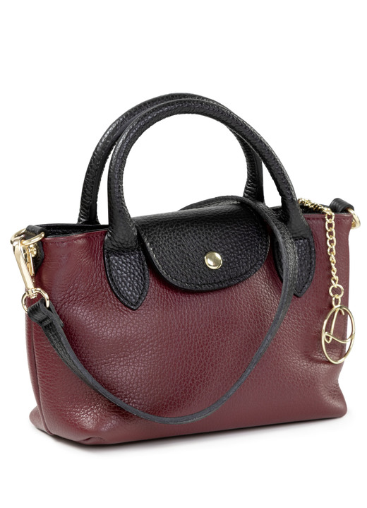 Taschen - Laurina, Mini-Tasche, Damen, mit abnehmbarem, verstellbarem Umhängeriemen, in Farbe BORDEAUX-SCHWARZ Ansicht 1