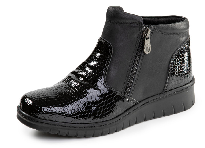 Stiefel & Stiefeletten - ELENA EDEN, komfortable Damen-Boots, Weite H, mit herausnehmbarem Fußbett, in Größe 036 bis 042, in Farbe SCHWARZ Ansicht 1