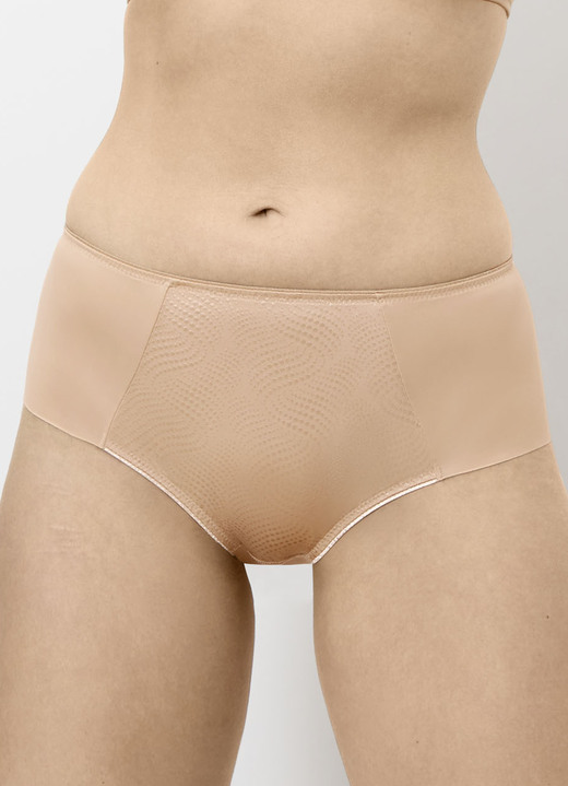 Slips - Triumph Slip mit Jacquardeinsatz im Vorderteil, in Größe 036 bis 048, in Farbe PUDER Ansicht 1