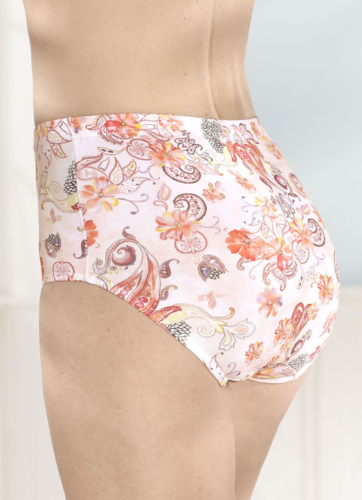 Slips - Laurina Dreierpack Slips mit Gummizug im Bund, in Größe 040 bis 054, in Farbe 2X APRICOT-BUNT BEDRUCKT, 1X APRICOT Ansicht 1