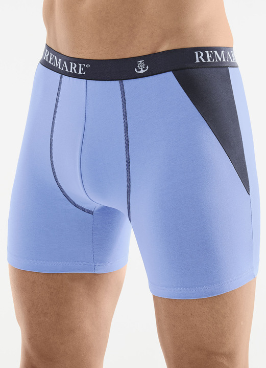 Unterhosen - Dreierpack Pants mit Elastikbund Unterhosen - Dreierpack Pants mit Elastikbund, in Größe 005 bis 011, in Farbe 2X HELLBLAU-NAVY, 1X NAVY-HELLBLAU