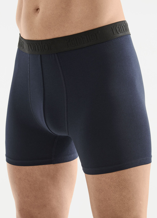 Unterhosen - Sechserpack Pants mit Elastikbund Unterhosen - Sechserpack Pants mit Elastikbund, in Größe 005 bis 011, in Farbe 2X NAVY, 2X SCHWARZ, 2X GRAU MELIERT