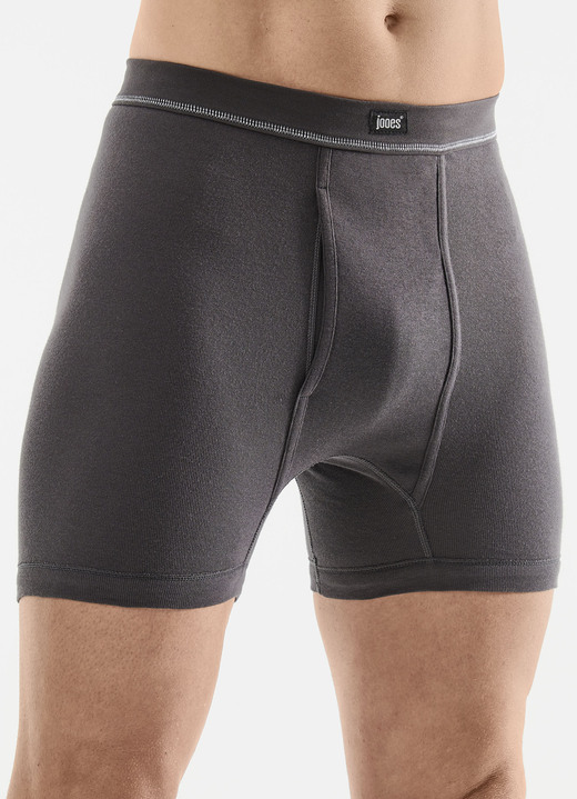 Unterhosen - Dreierpack Unterhosen mit Softbund Unterhosen - Dreierpack Unterhosen mit Softbund, in Größe 005 bis 014, in Farbe 2X SCHIEFER, 1X HELLGRAU