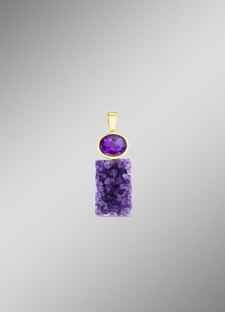 Anhänger mit echter Amethyst-Faszination