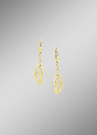Ohrringe aus Gold mit Zirkonia