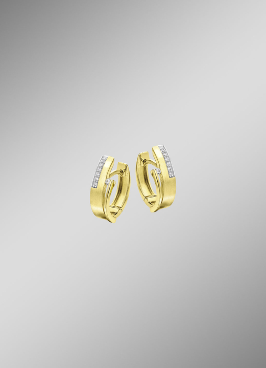 Ohrschmuck - Elegante Klappcreolen, in Farbe  Ansicht 1
