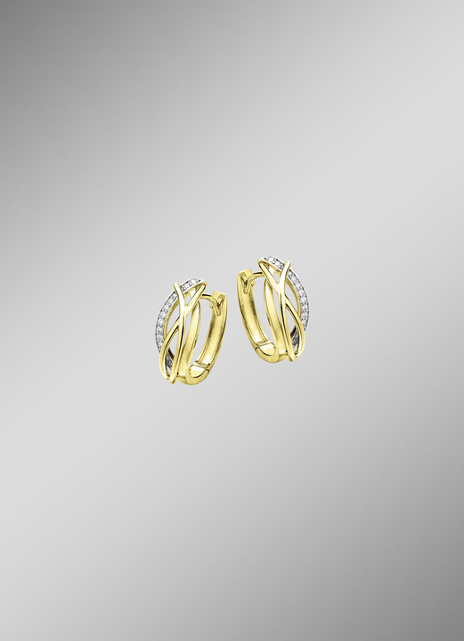 Ohrschmuck - Elegante Klappcreolen, in Farbe  Ansicht 1