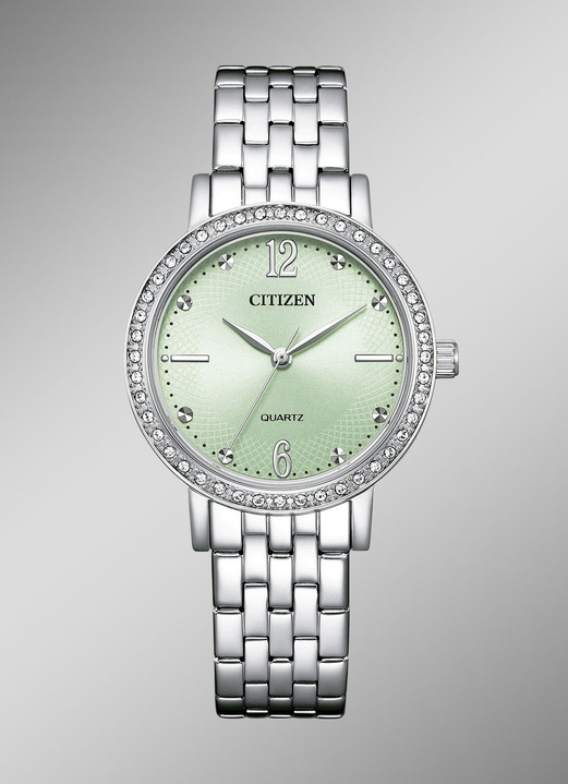 Quartzuhren - Citizen Quartz-Damenuhr mit Edelstahlbandgehäuse, in Farbe  Ansicht 1