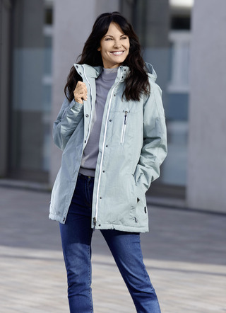 Funktionsjacke mit abnehmbarer Kapuze