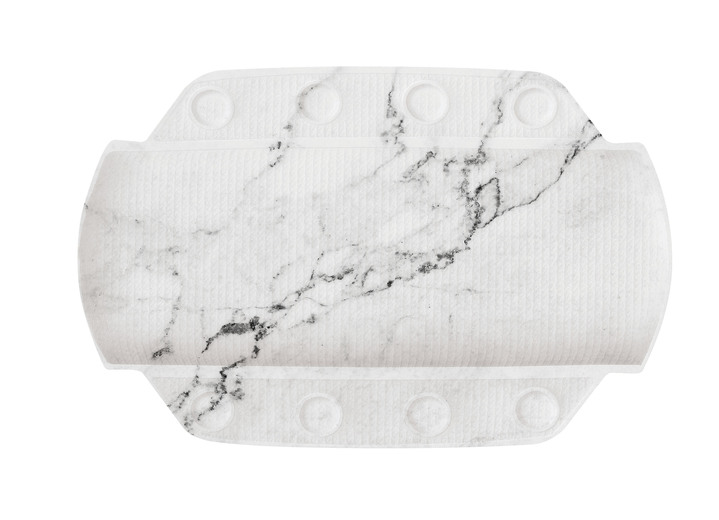 Badgarnituren - Kleine Wolke Sicherheits-Einlagen, in Größe 300 (Dusch-Einlage, 55x55 cm) bis 302 (Nackenpolster, 32x22 cm), in Farbe WEISS-ANTHRAZIT Ansicht 1