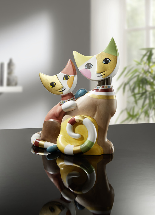 Wohnaccessoires - Katzenpaar  aus der Rosina-Wachtmeister-Kollektion, in Farbe BUNT