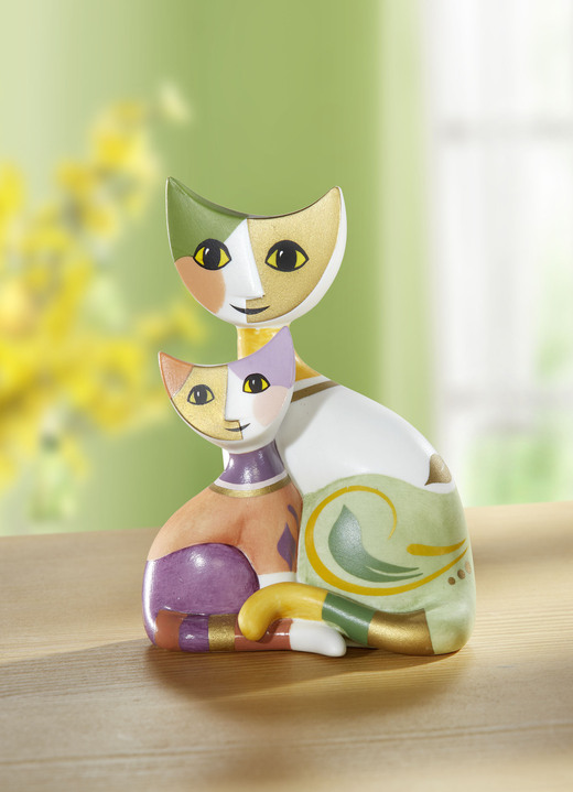 Wohnaccessoires - Goebel Katzenpaar aus hochwertigem Biskuitporzellan, in Farbe BUNT