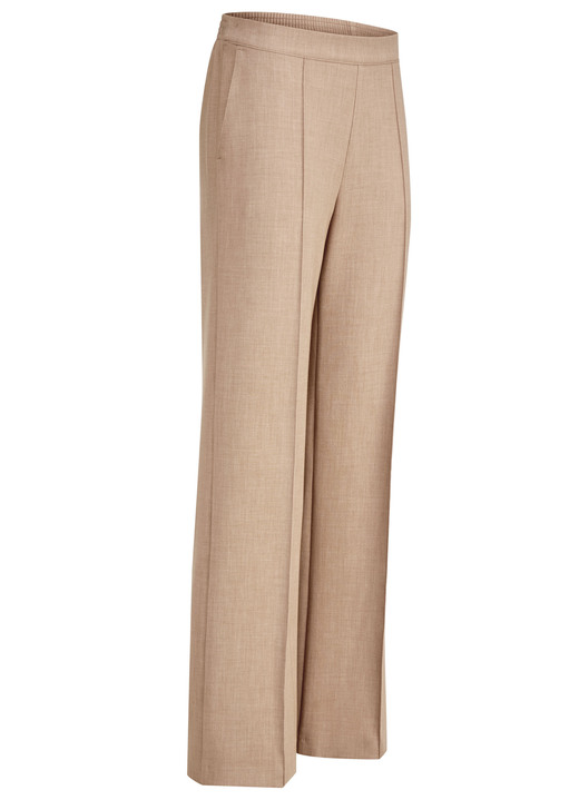 Hosen in Schlupfform - Hose in modischer Weite , in Größe 018 bis 052, in Farbe CAMEL MELANGE Ansicht 1