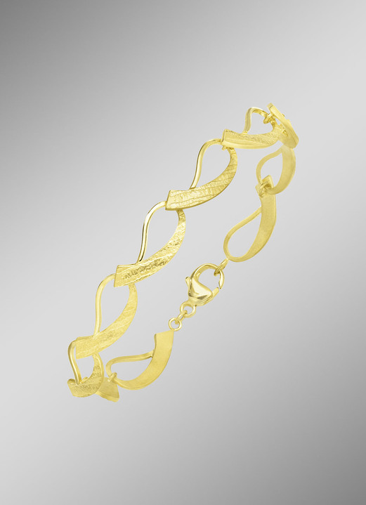 Ohrschmuck - Vergoldetes Armband aus Silber, in Farbe  Ansicht 1