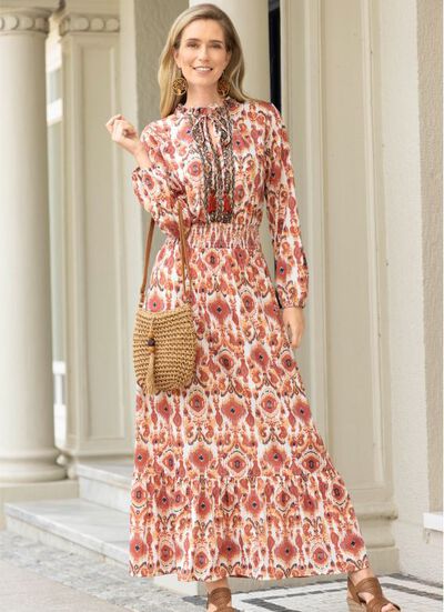Maxi-Kleid mit Blumenmuster