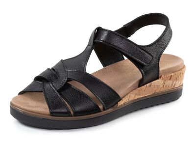 ELENA EDEN, bequeme Damen-Sandalen, Weite H, mit herausnehmbarem Fu&szlig;bett 