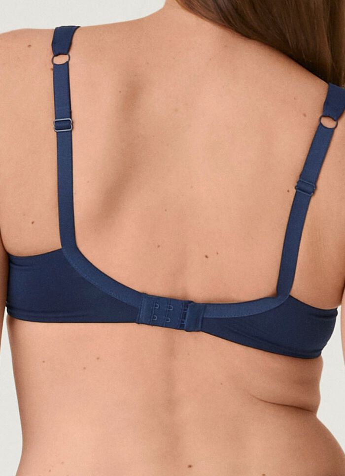 Naturana BH mit Satinblende am Dekollet&eacute; 