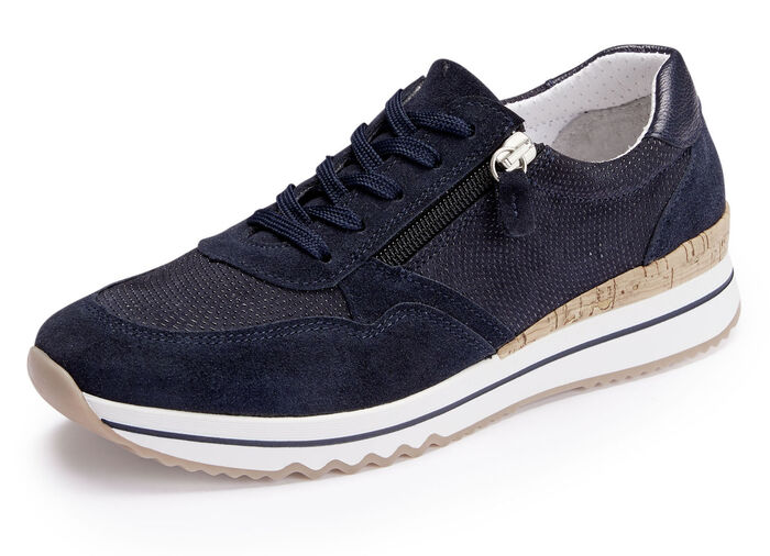 ELENA EDEN Sneaker mit Schnürung und Seitenreißverschluss DUNKELBLAU