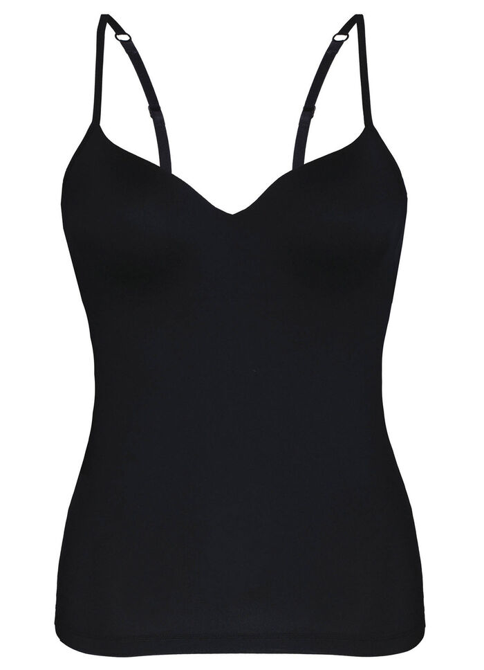 Sassa BH-Hemd mit eingearbeitetem Bügel-BH SCHWARZ