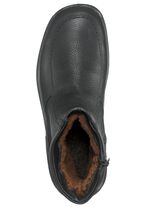 Stiefel mit echtem Lammfellfutter SCHWARZ