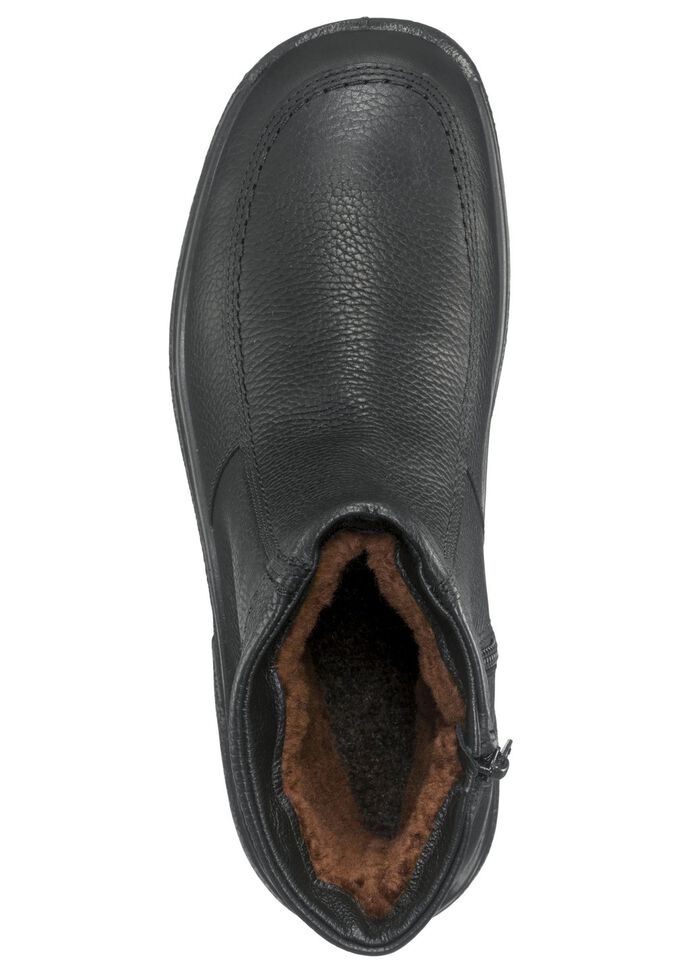 Stiefel mit echtem Lammfellfutter SCHWARZ