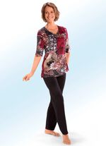 Hausanzug mit V-Ausschnitt 