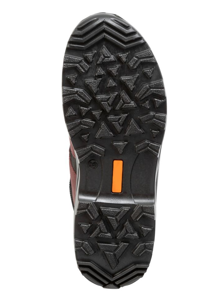 Wetterfester Schn&uuml;r-Bootie mit Klimamembrane ausgestattet SCHWARZ-BORDEAUX