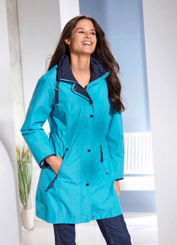 Funktions-Longjacke mit krempelbaren &Auml;rmeln 