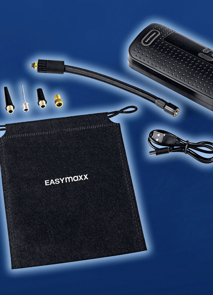 EASYmaxx Akku-Handkompressor mit LED-Beleuchtung 