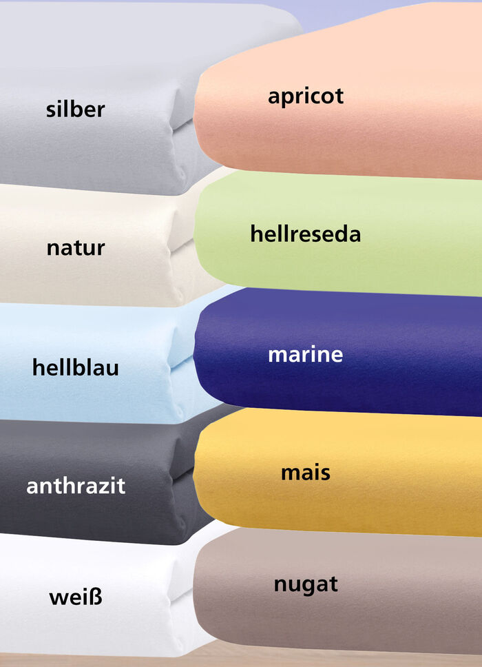 Superweiche Spannbetttücher und Kissenbezüge HELLBLAU