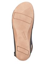 Sandale aus Rind-Nappaleder mit verstellbarem Fersenriemchen 