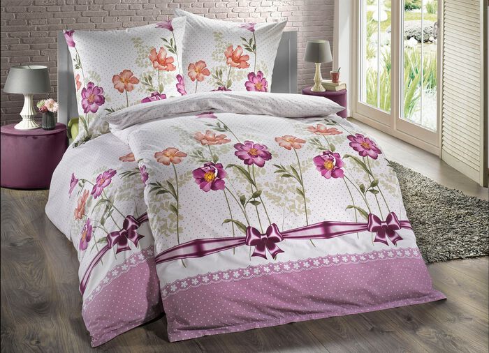 Renforc&eacute;-Bettw&auml;sche-Garnitur mit Rei&szlig;verschluss 