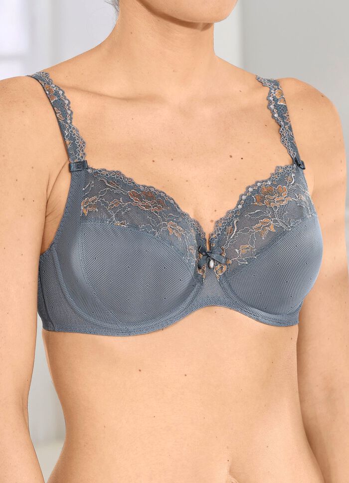 Rosa Faia B&uuml;gel-BH mit bestickter Elastikspitze 