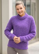 Pullover aus Boucl&eacute; mit Alpaka  
