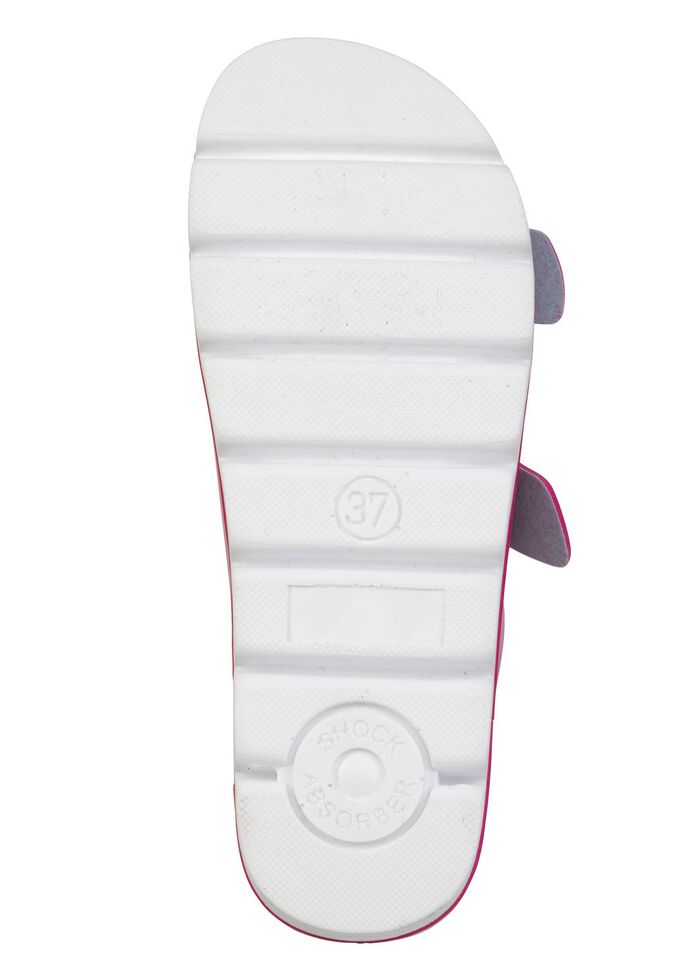 Klassische Damen-Pantoletten, mit verstellbaren Schlie&szlig;en 