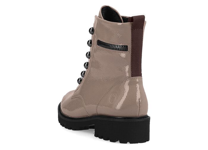 Remonte Stiefelette mit trendigen Zierketten in Schn&uuml;r-Optik 