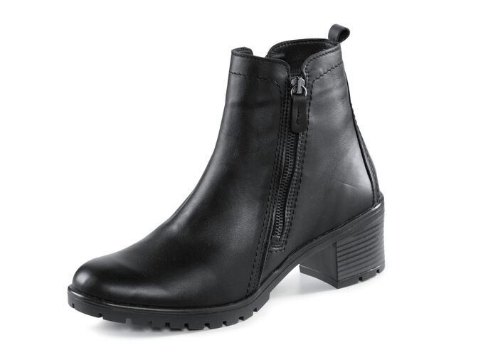ELENA EDEN, klassische Damen-Stiefeletten, Winterschuhe, Weite G, mit herausnehmbarem Fu&szlig;bett SCHWARZ