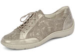 Waldläufer, elegante Damen-Schnürschuhe, Weite H, mit herausnehmbarem Fußbett TAUPE