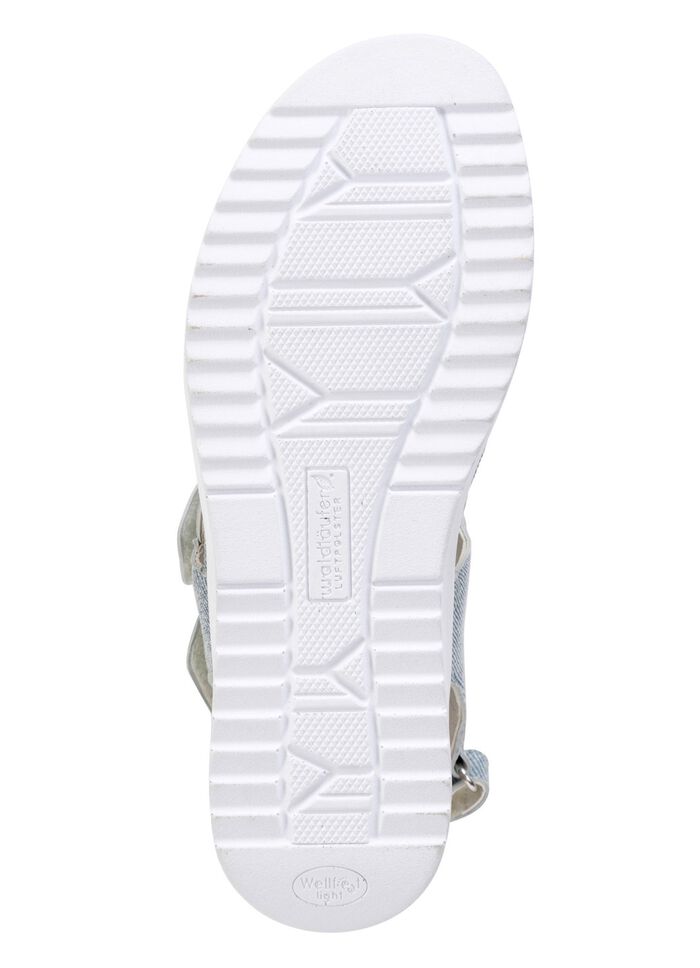 Waldl&auml;ufer Sandalette mit effektvoller Pr&auml;gung DENIM