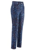 Jeans mit angesagter Tierfelldessinierung 