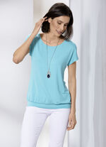 Shirt-Tunika mit Elastan 