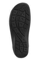 Waldl&auml;ufer Pantolette mit Metallschmuck mit Glitzersteinchen SCHWARZ