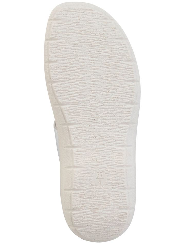 Pantolette mit glänzendem Schmuck WEISS